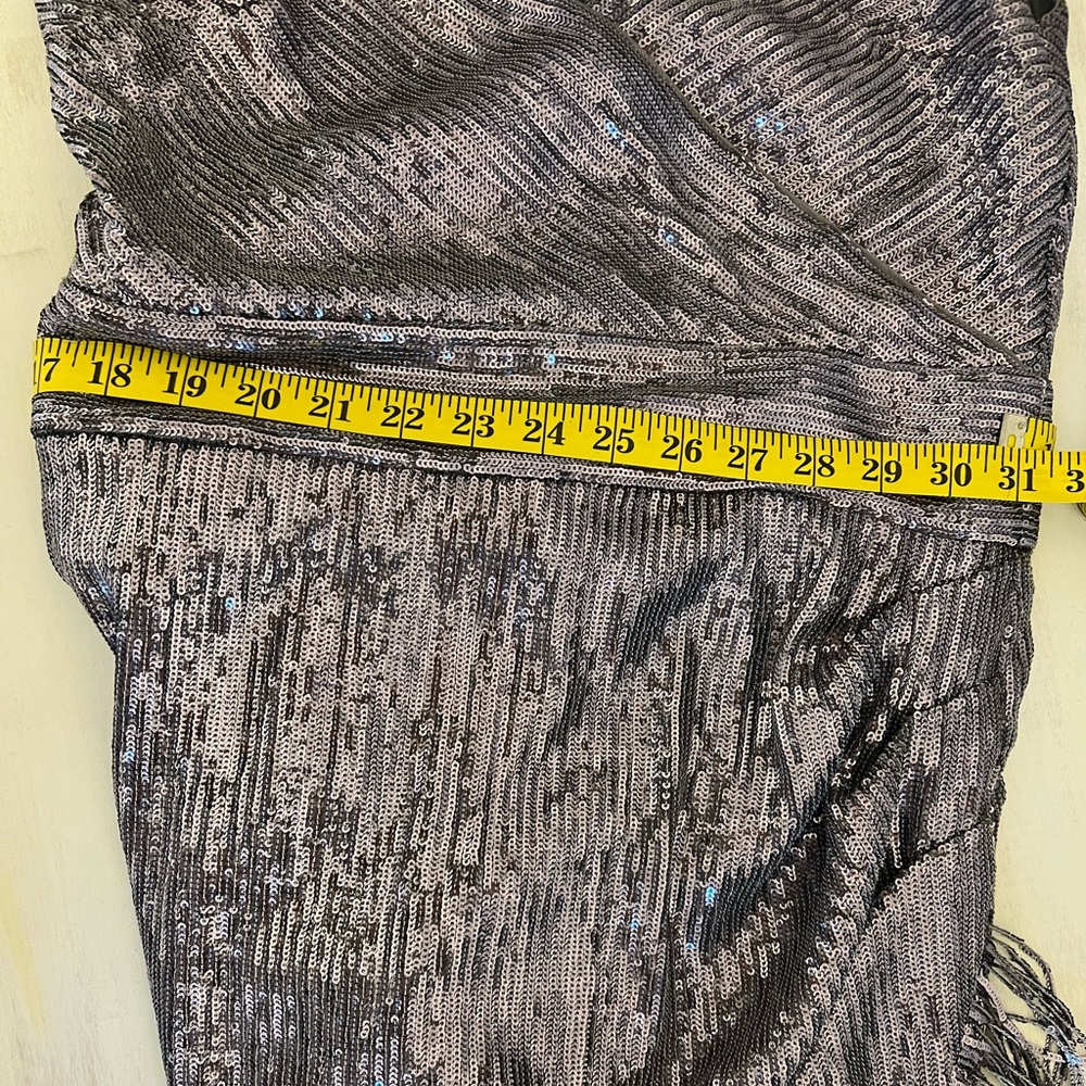 Gunmetal sequins cocktail dress - Picture 6 of 8